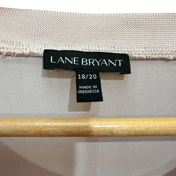 Lane Bryant Blouse Pleated‎ Ruffle Dusty Rose Plus Fairy Feminine Size 18/20 - Picture 4 of 4